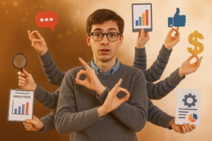 assistente/analista de marketing faz tudo